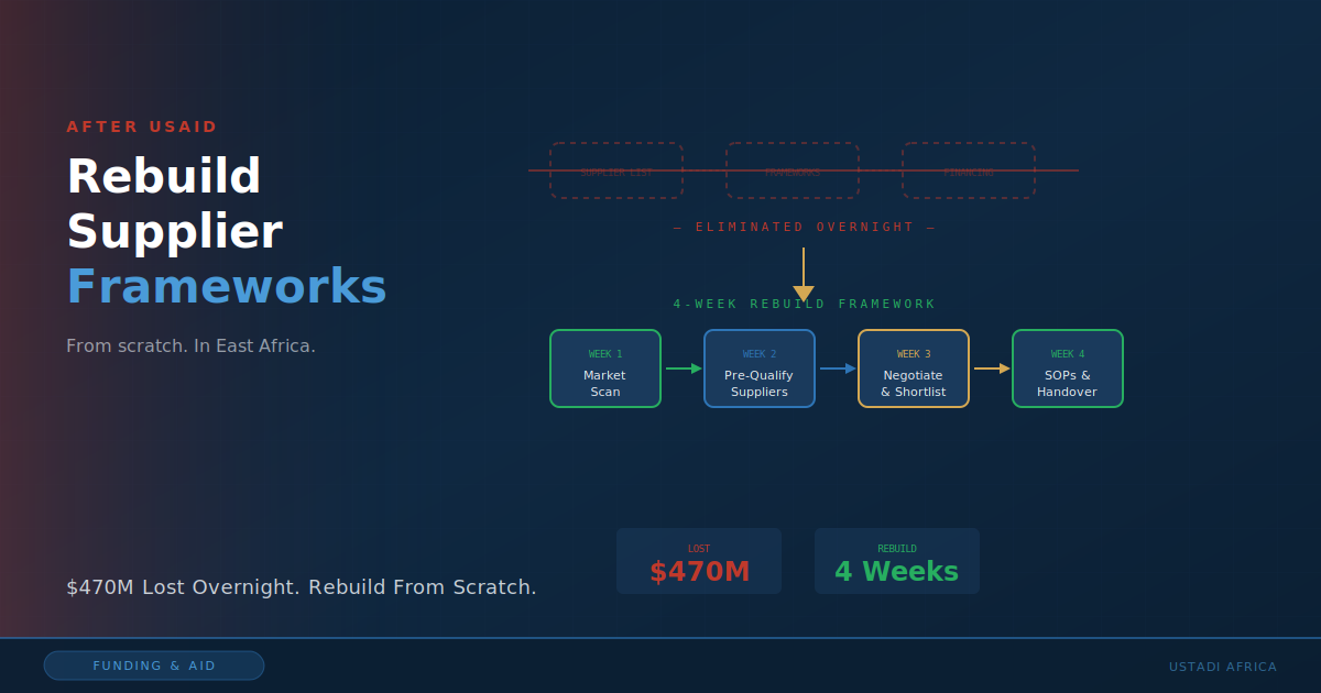 After USAID: How to Rebuild Supplier Frameworks from Scratch in East Africa